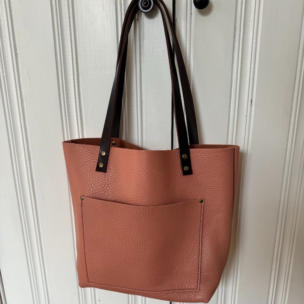 Quartz (Pink) Medium Portland Leather Goods Tote